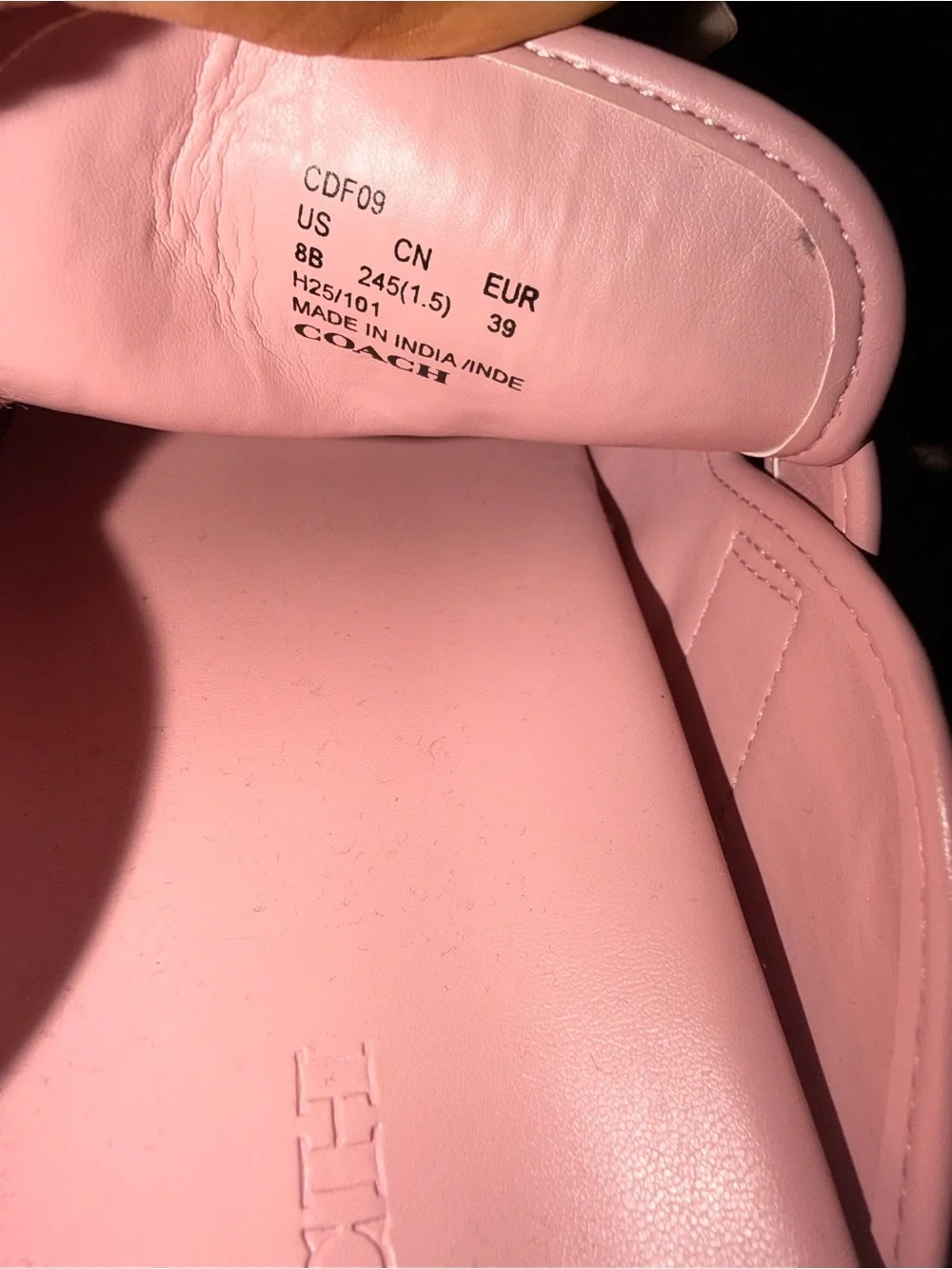 Coach Pink Signature Canvas Slide Clogs size 8